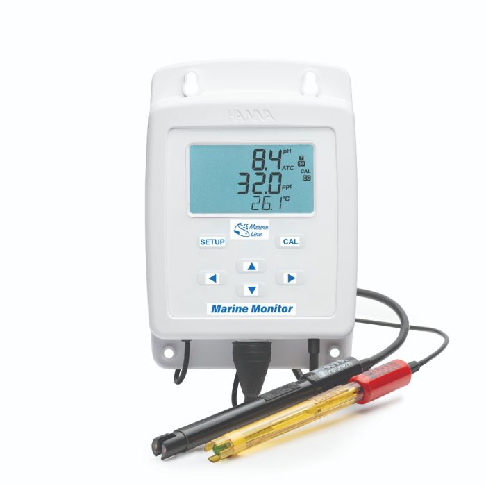 Marine Monitor pH,  Marine Salinity,  and Temperature – HI981520