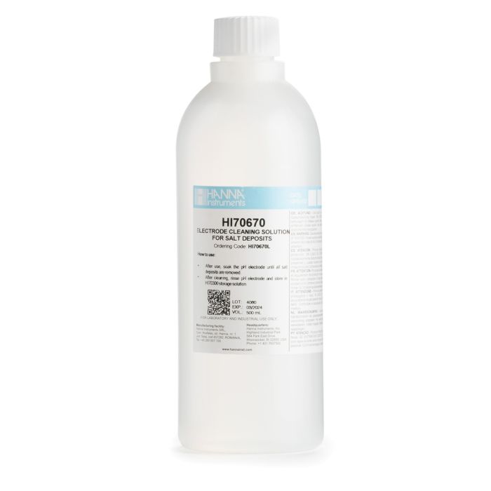 HI70670L Cleaning Solution for Salt Deposits (500 mL)