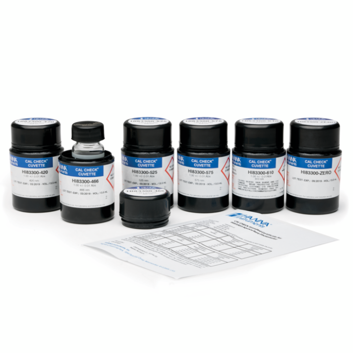 CAL Check Cuvette Kit for HI83303 Aquaculture Photometer – HI83303-11