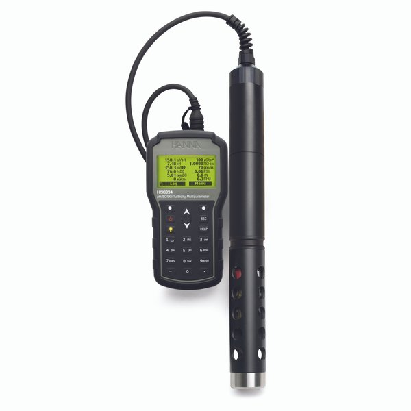 Portable Multiparameter pH/EC/ISE/Turbidity/DO Meter with GPS and Autonomous Logging Probe – HI98394